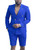 Men's Royal Blue Suits 2 Piece Set Prom Tuxedo Wedding Dress Short Suit for Men Slim Fit Sport Coats and Blazers Short Pants 3XL