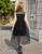 Arshiner Girl Dresses Tween Formal Special Occasion Summer Funeral Graduation Tulle Sundress Black