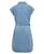 Calvin Klein Girls' Short Sleeve Lightweight Chambray Denim Shirt Dress, Chambray, 16