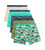 Calvin Klein Boys Little Modern Cotton Boxer Briefs, 5 Pack Heather Grey/Camo/Navy/Green/Olive Medium