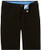 IZOD Boys' Bi-Stretch Flat Front Dress Pant, Black Twill, 6