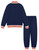BPXOEO Boys' Tracksuits Set Long Sleeve Full Zip Active Jackets & Jogger Pants Suits 2 Piece Kids Sweatsuit Outfits for 7-8 Years Navy