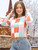 Girls Fall Winter Crop Tops 2025 Sweater Teen Fashion School Cute Long Sleeve Colorblock Kids Knit Sweaters Pullover Pink