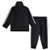adidas Baby Tricot Tracksuit Jacket Jogger Pant Set, Black, 18M