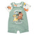 Disney Lion King Simba Timon Pumbaa Newborn Baby Boys French Terry Short Overalls T-Shirt & Hat 3 Piece Outfit 6-9 Months
