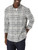 Amazon Essentials Men's Long-Sleeve Flannel Shirt (Available in Big & Tall), Black Light Grey Plaid, Medium