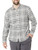 Amazon Essentials Men's Long-Sleeve Flannel Shirt (Available in Big & Tall), Black Light Grey Plaid, Medium