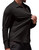 COOFANDY Men's Dress Shirts Long Sleeve Casual Shirt Stretch Muscle Fit Shirt Black
