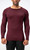 DEVOPS 2 Pack Men's Thermal Long Sleeve Compression Shirts (Small, Black/Wine)