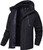 QPNGRP Mens Waterproof Ski Snowboarding Jacket Winter Windproof Snow Coat Black Medium