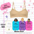 Popular Crop Cami Training Bras Pack for Girls. Seamless Bra Removable Padding Basics L