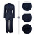 Tcremisa Blazer Sets for Women 2 Piece Pants Suit Dressy Double Breasted Blazer Pants Set Business Office Outfits Navy