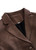 QXE Womens Vintage Faux Suede Blazers Casual Brown Long Sleeve Open Front Lapel Blazer Jackets Work Suits with Pockets