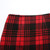 Plaid Mini Skirts for Women High Waisted A line Bodycon Fall Winter Pencil Skirt (DeepRed, M)