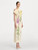Oscar de la Renta, Foxglove Sketch Jersey Dress, 0, Butter Multi