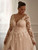 Long Sleeves Applique Wedding Dresses for Women Plus Size White Bridal Wedding Gowns A Line High Slit Formal Dress 24w