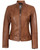 Decrum Women's Leather & Faux Leather Jackets & Coats - Brown Leather Jacket | [1300863] Amy Brown, M