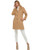 Calvin Klein Women's Classic Cashmere Wool Blend Coat, Camel Classic, 14