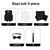 Marvelous World Boys' 5-Piece Formal Vest Suit Set, Vest, Pants, Dress Shirt, Tie and Bowtie Black