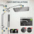 Veken 10" Luxurious All Metal Rain Shower Head with Handheld, High Pressure Rainfall Shower Heads wih Extension Arm, Wide Dual Showerhead with Spray Combo, Bathroom Accessories, Chrome, Silver