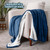 Bare Home Sherpa Fleece Blanket - Twin/Twin Extra Long - Blanket for Bed, Sofa, and Couch - Warm & Lightweight - Fluffy & Soft - Reversible (Twin/Twin XL, Dark Blue)