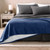 Bare Home Sherpa Fleece Blanket - Twin/Twin Extra Long - Blanket for Bed, Sofa, and Couch - Warm & Lightweight - Fluffy & Soft - Reversible (Twin/Twin XL, Dark Blue)