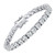 Wm Wonder Mojo Moissanite Tennis Bracelet,10.5-14 Carats Lab Created Simulated Diamond Bracelets for Women 18k White Gold Plated 925 Sterling Silver Men's Bracelet 4mm D Color VVS1 Round Cut