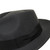 B&S Premium Doyle - Teardrop Fedora Hat - 100% Wool Felt - Crushable for Travel - Water Resistant - Unisex - Dark Grey 56