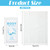 Treela 300 Pcs Bulk Deodorant Large Body Wipes Individually Wrapped Wet Wipes Travel Size for Adults Shower for Homeless Supplies Hygiene Personal Cleansing for Hiking Gym(7.09" X 9.84",White)