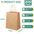 XPCARE 200Pack Paper Bags 8x4.5x10 Inch, Plain Medium Paper Bags with Handles Bulk, Kraft Paper Gift Bag, Retail, Party, Shopping, Favor Bag (Brown)