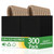 OEMVALATY 300Pcs 5.9x3.2x8.3 Inch Small Black Paper Bags with Handles Bulk, Kraft Paper Gift Bags for Birthday Party Favors Grocery Retail Business Shopping Goody Merchandise Craft Blank Bags