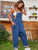 Justalwart Baggy Overalls for Womens Overalls Denim (M, Blue washed)