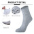 120 Pairs Mens Quarter Ankle Socks Athletic Moisture Socks Casual Sports Socks Bulk Pack for Homeless Unisex Men Women, Black Gray White, One Size