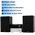 Philips Bluetooth Stereo System for Home with CD Player for Home, Wireless Streaming, MP3, USB, Audio in, FM Radio, 15W, Micro Music Sound System