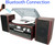 Boytone BT-24DJM Bluetooth Classic Style Record Player Turntable with AM/FM, CD/Cassette Player, Separate Stereo Speakers, Record from Vinyl, Radio, Cassette to USB with MP3 format, SD Slot, USB, AUX.