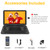 19.6" Portable DVD Player with 17.1" Large HD Screen, 5 Hours Rechargeable Battery, DVD Player Portable with Car Charger, Support USB/SD Card/Sync TV and Multiple Disc Formats, High Volume Speaker