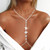 Bounzhi Rhinestone Body Chain Bra Crystal Body Jewelry Boho Bikini Body Necklace Crossover for Women(D)