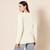 Amazon Essentials Women's Soft Fisherman Cable Long-Sleeve Crewneck Sweater (Available in Plus Size), Cream, Medium