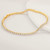 Ankle Bracelets for Women 14K Gold Anklets Waterproof Tennis Chain Beach Anklets Women’s Gold Jewelry 2.5 mm Toggle Latch 9, 10, 11 in