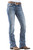 PEIHOT Mid Rise Bootcut Jeans for Women Trendy Cowgirl Stretchy Staight Leg Denim Pants Western Outfits Blue