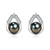 NONNYL Gift for Wife -Tahitian Black-Pearl-Earrings-Gifts for Women Wedding Birthday Anniversary-Mom Her Mothers Day Valentines Day Christmas-18K Gold Plated Sterling Silver Pearl Earring Fine Jewelry