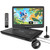 17.9" Portable DVD Player Built in TV with 15.6" Large HD Swivel Screen, ATSC Tuner, Built-in Battery, High Volume Speakers, Support HDMI/USB/AV/Sync TV and Multiple Formats