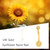 GEHN 14K Solid Gold Sunflower Belly Button Ring Sunflower Navel Ring 14K Real Gold Flower Piercing Jewelry for Women
