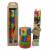 Tall Hand Painted Candles - Three in Box - Shahida Design Curated by SobG Home Decors