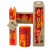Set of Three Boxed Tall Hand-Painted Candles - Zahabu Design - Nobunto Curated by SobG Home Decors