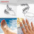 Toe Ring for Women Sterling Silver | Leaf Wrap Toe Ring | Adjustable Open Ring for Toe or Pinky Finger | Cute Dainty Beach Foot Jewelry