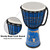AIMEIS Djembe Drum,10'' x 20'' African Drum Carved of Mahogany Goatskin Hand Drums for Adults Beginner (Blue)