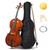EPOFIT Full Size Acoustic Cello Kit for Adults,Beginners,Complete 4/4 Cello Set with Portable Bag, Bow, Rosin,Natural Finish