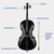 Ktaxon Full-Size Cello, Beginner Cello 4/4, Acoustic Cello Set with Portable Bag, Bow, Rosin, Bridge, Adults & Kids String Musical Instruments(Black)
