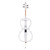 Cecilio 4/4 CECO-1WH Pearl White Electric Cello with Ebony Fittings in Style 1 (Full Size)
